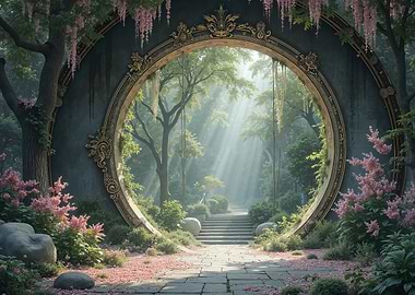 Ornate Portal to a Mystical Garden
