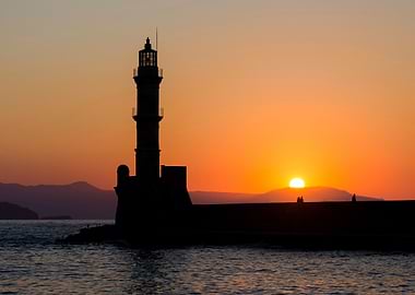 Lighthouse at Sunset