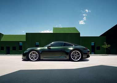 Dark Green Porsche, Modernist Green Architecture