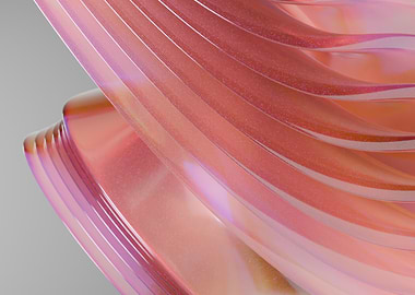 Abstract Pink and Orange Layered Design