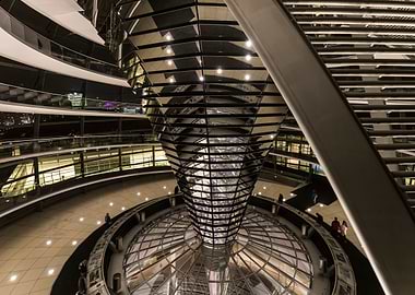 Reichstag Dome Interior, Berlin
