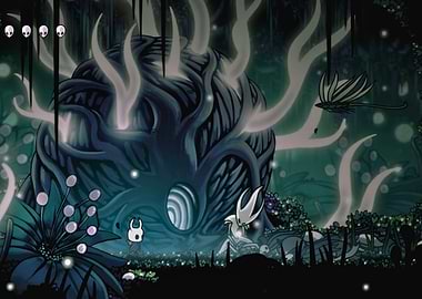 Hollow Knight game scene illustration