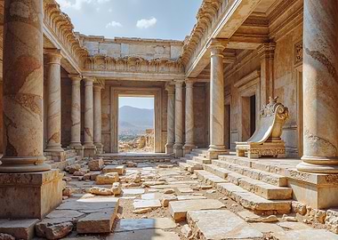 Ruins of an Ancient Stone Temple