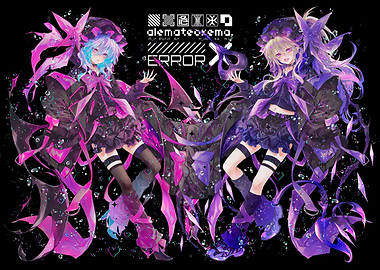 Anime Girls with Error Text