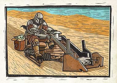 Mandalorian Desert Speeder Ride