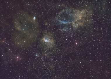 Nebulae and Stars in Deep Space