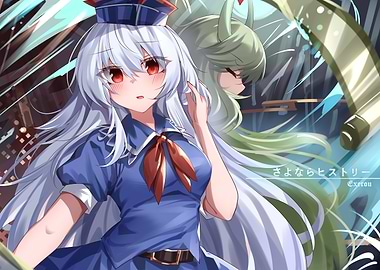 Anime Girls in Blue and Green