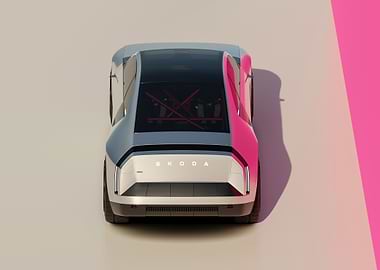 Skoda Vision 7S Concept Car Rear View