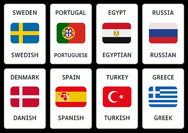 Flags of the World Cards