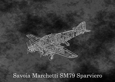 Savoia Marchetti SM79 Sparviero Blueprint