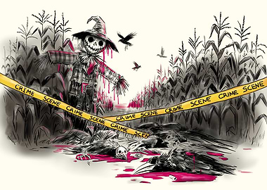 Murder of Crows Illustration