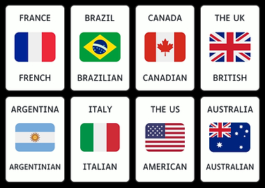 Flags of the World Illustration