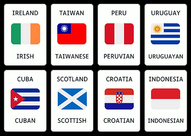 Flags of the World Illustration