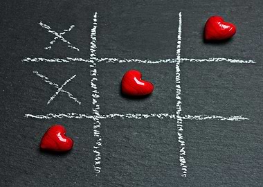 Tic-Tac-Toe with Hearts