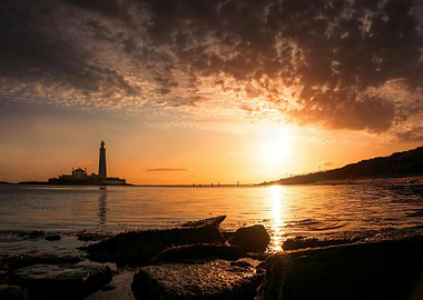 Lighthouse at Sunset