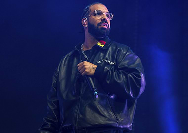 Drake performing on stage