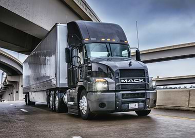 Mack Truck on Highway