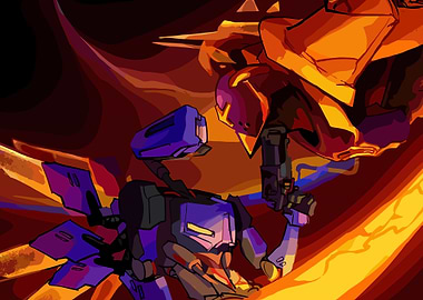 Robots in Combat: Orange vs. Blue