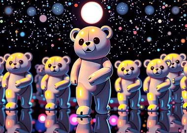 Teddy Bear Parade in Space
