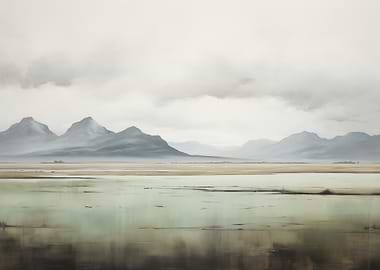 Misty Mountain Landscape