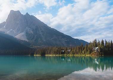 Emerald Lake Mountain Landscape