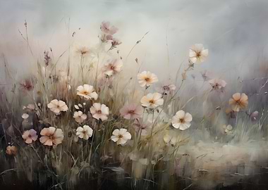 Floral Painting Soft Colors