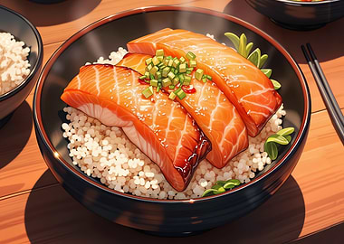 Salmon Donburi Bowl