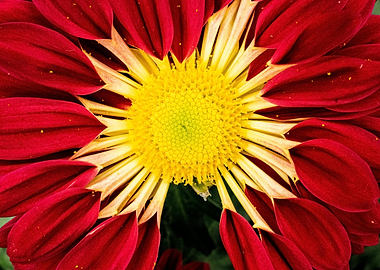 Close-up Red and Yellow Flower