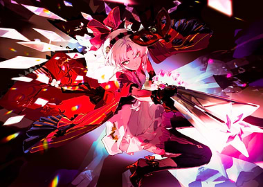 Girl with Weapon and Mask