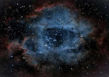 Rosette Nebula in Deep Space