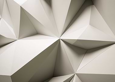 Abstract White Polygonal Geometric