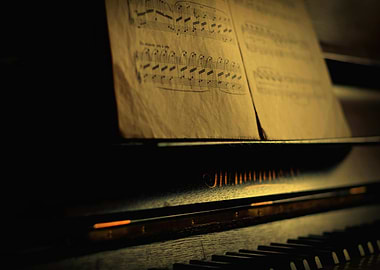 Piano with Sheet Music