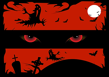Halloween Night Spooky Illustration
