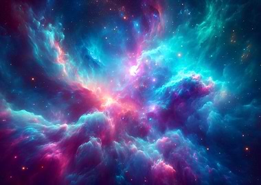 Colorful Nebula Space Cloud