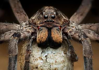 Close-up of a Wolf Spider