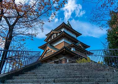 Japanese Castle Under Blue Sky