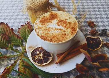 Autumn Spiced Latte Still Life