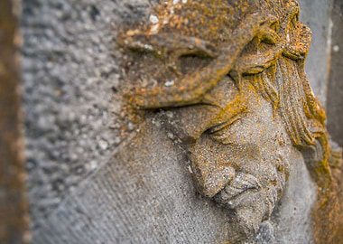 Stone Carving of a Face