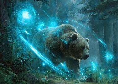 Mystical Brown Bear