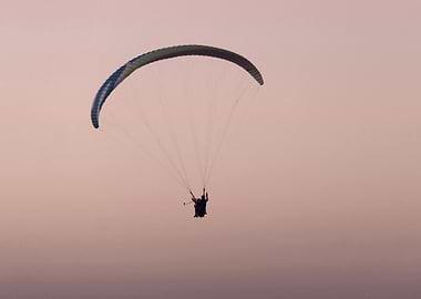 Paragliding at Sunset