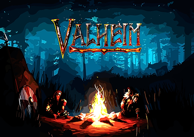 Valheim Campfire Scene