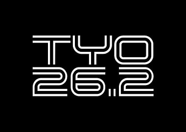 TYO 26.2 Marathon Graphic