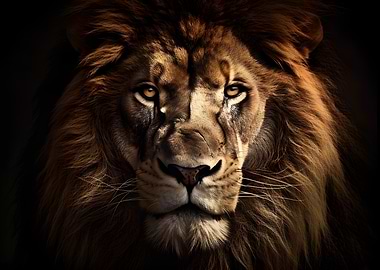 Majestic Lion Portrait