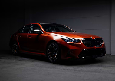 Orange BMW M5 CS Car