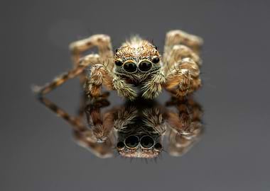 Jumping Spider Reflection