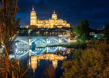 Salamanca Cathedral at Night