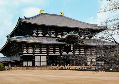 Todai-ji Temple in Nara, Japan