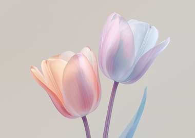 Pastel Tulips