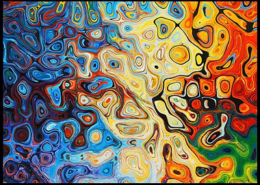 Abstract Swirls of Color