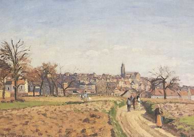 Landscape with Figures and Distant Town